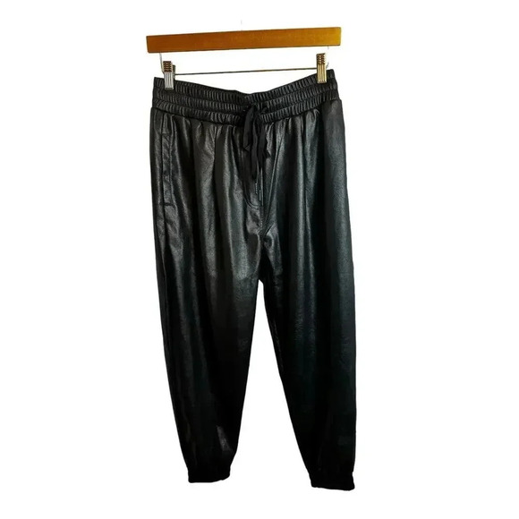 n:Philanthropy Revolve Faux Vegan Leather Joggers Women’s S NWT - Picture 4 of 14